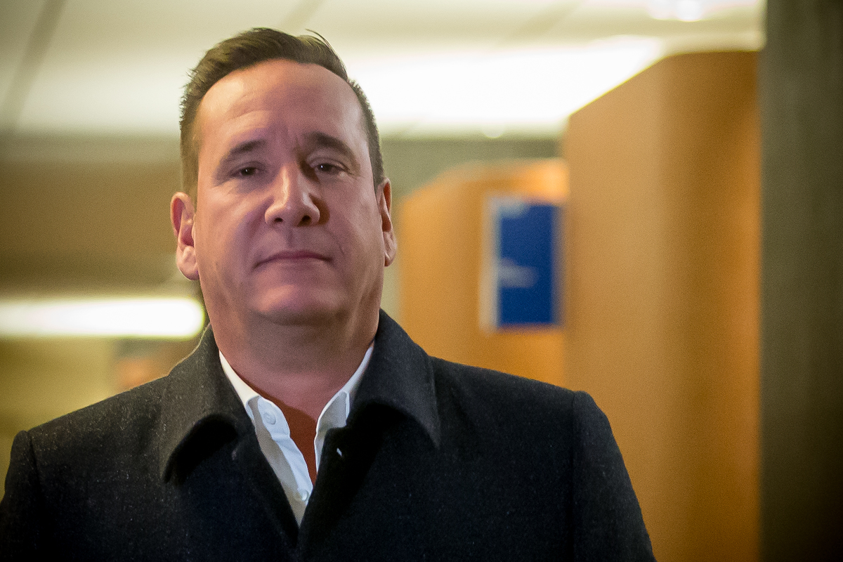 Leonardo Rizzuto at the Montreal courthouse in 2018.